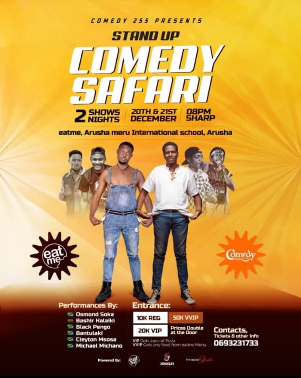 Comedy safari in Arusha